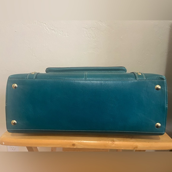 Coach Miranda Leather Satchel 11085 - Atlantic (rare) - Picture 3 of 6